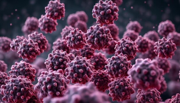 Foto moleculaire wonderen een close-up van kankercellen in een petri schotel