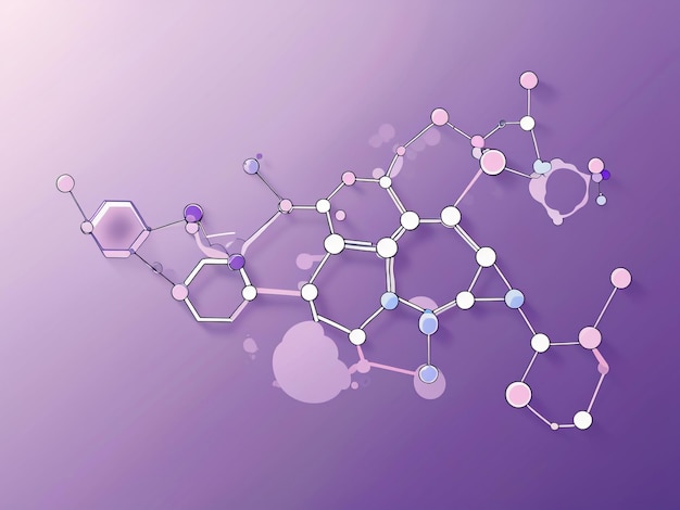 Molecular marvels abstract molecular structure stock photo for science