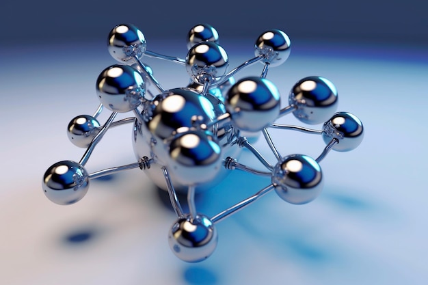 Molecule of green hydrogen gas H2 Production of green hydrogen energy powered by renewable electricity