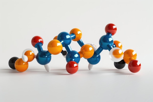 Photo molecule model isolated