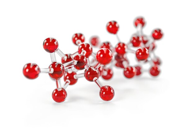 Molecule structure Isolated on a White Background