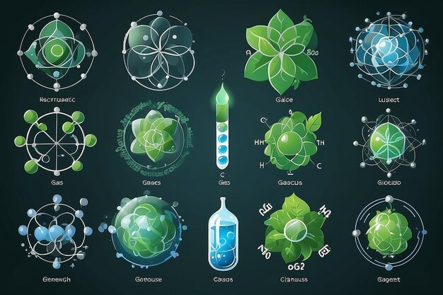 Moleculen van broeikasgassen