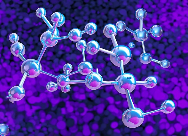 molecuul 3D-achtergrond