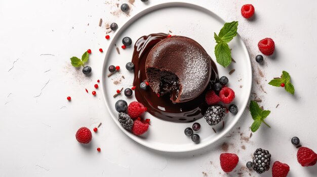 Molten chocolate cake