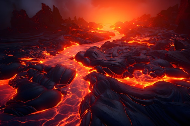 Molten Lava Flow