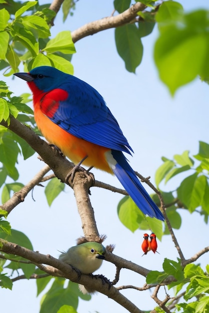 Molting Cardinal on Branch