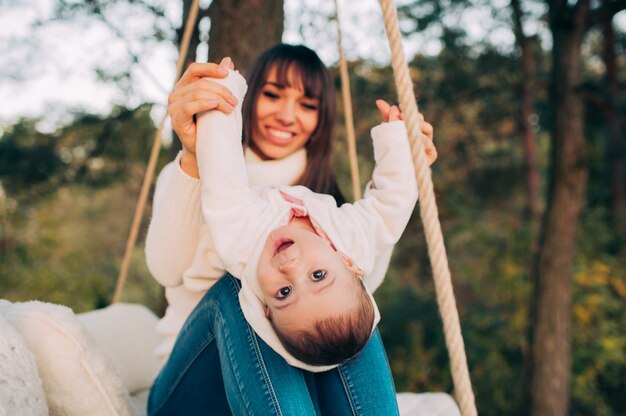 Mom and daughter