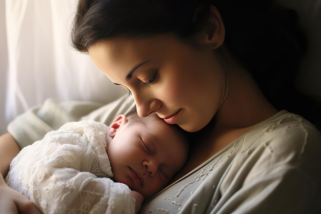 母親と子供が不平を言っている