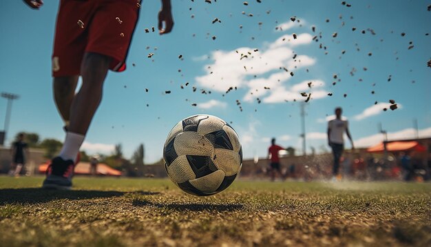 the moment the ball goes off the foot in the free kick