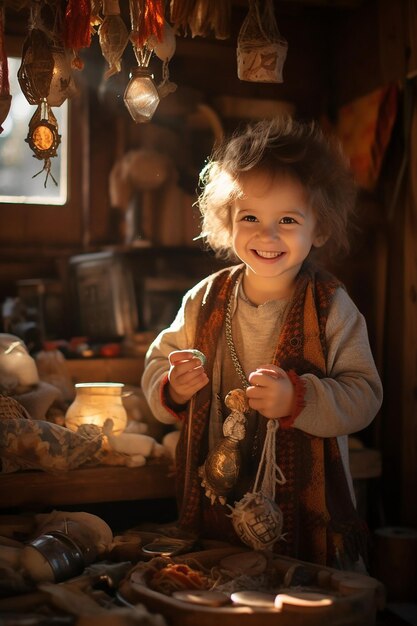 the moment a child receives a Martisor