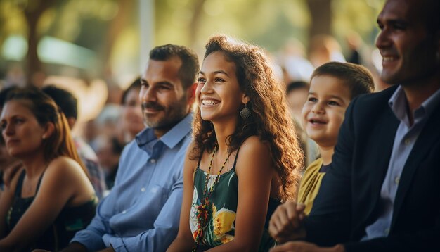 Photo the moment of a traditional australia day citizenship ceremony