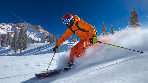 Momenten van het trainingsproces op het skiën