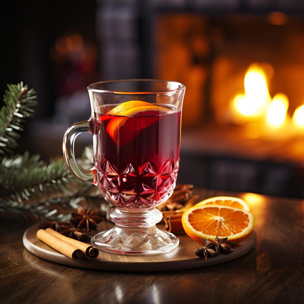 Momenten van vrede Foto's met glühwein en open haard