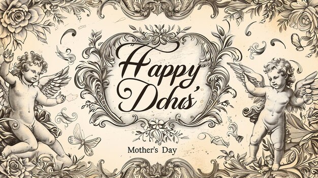 Photo moms day radiance celebrating with heartfelt mothers day illustration banners