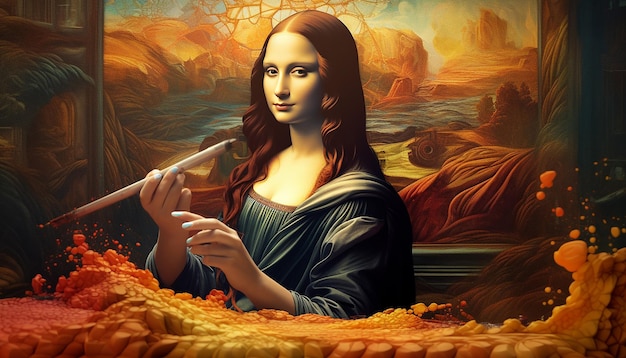 Photo mona lisa style