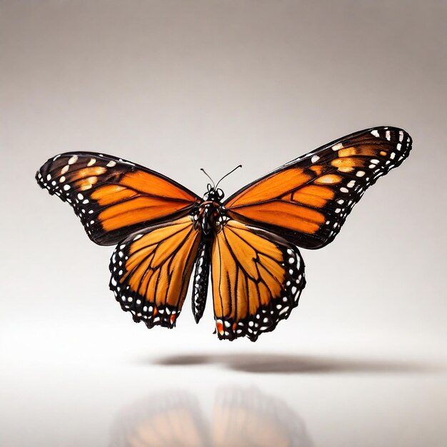 Monarch Butterfly Isolated on White