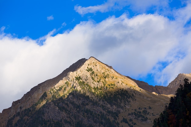 Mondarruego from Bujaruelo Pyrenees in Valle de Ordesa Spain