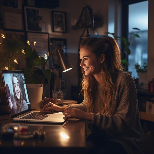 Mondige vrouwen die met computers werken en inspirerende beelden creëren