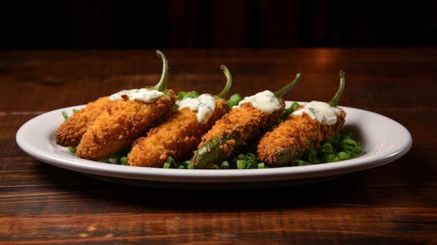 Mondwaterend en vettige kaas gevulde jalapeno poppers met een knapperige broodlaag