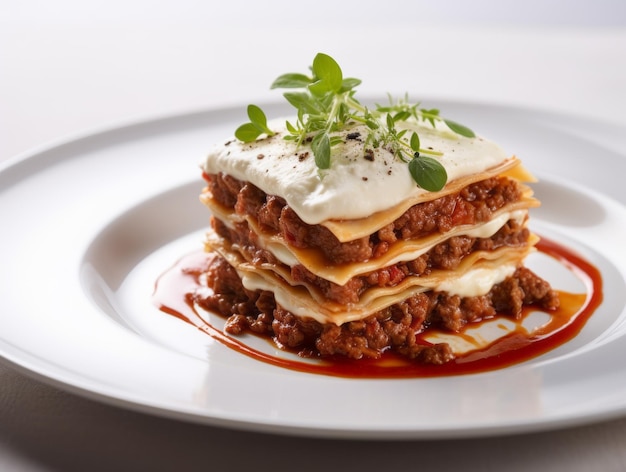 Mondwaterende lasagne met rijke vleessaus Laat je innerlijke Italiaanse chef vrij.