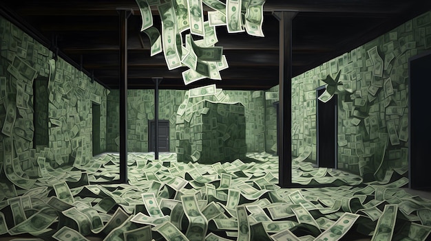 Money background wallpaper design financial concept rich coins cash wealth economy