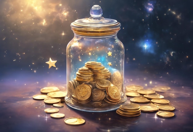 money background with star gold