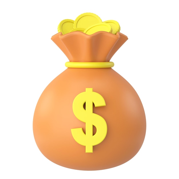 money bag 3d illustration