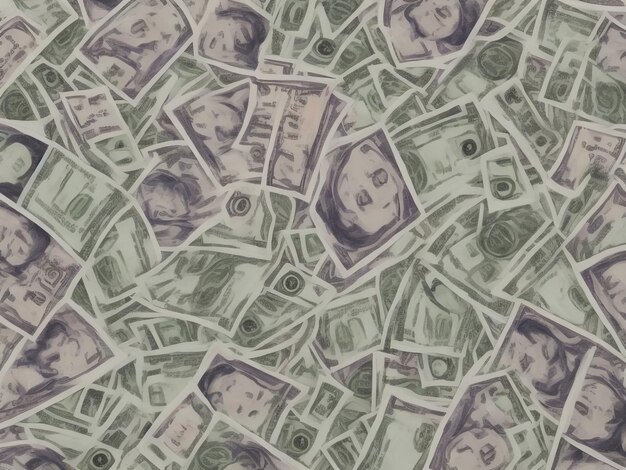 money beautiful close up image ai generated