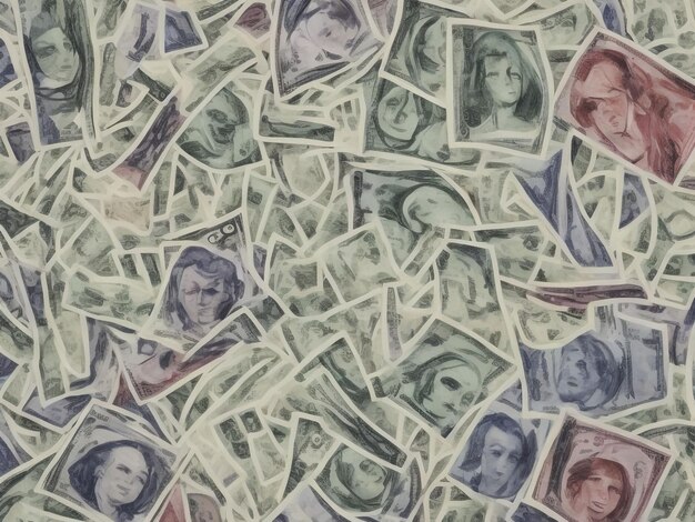 Фото Красивые деньги крупный план изображение ai сгенерировано