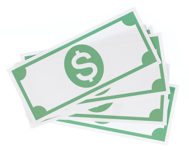 Money Cash isolated on white background