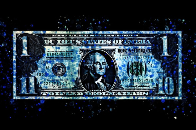 Money cyber finance banking pay business dollar bill cash digital crypto currency