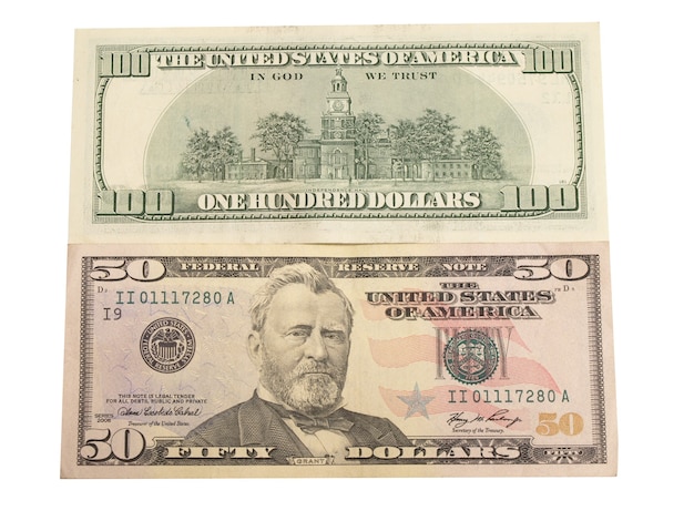 Money dollars isolated