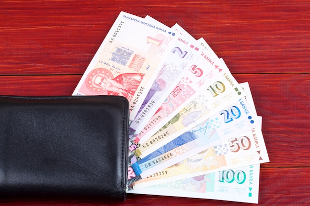  Money from Bulgaria in the black wallet 