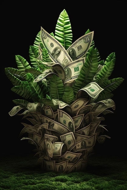 money and gold tree