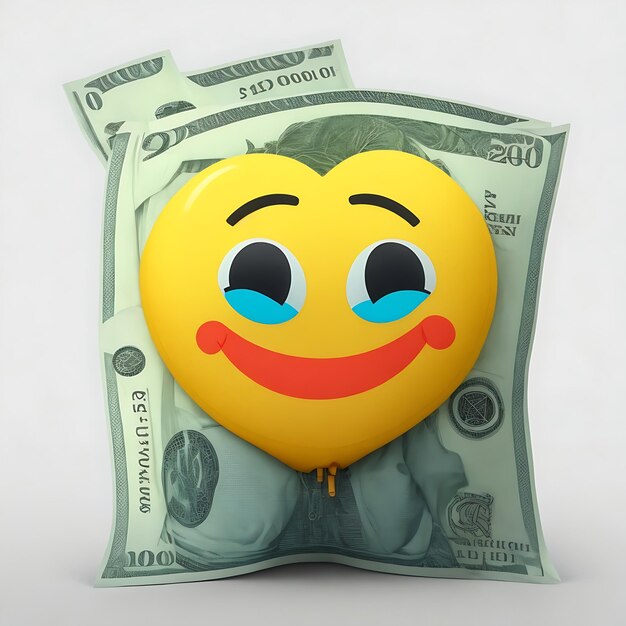 Photo money hugging face emoji