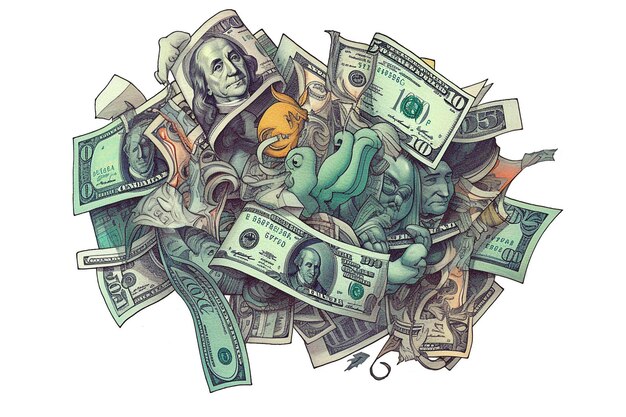 Money illustration background