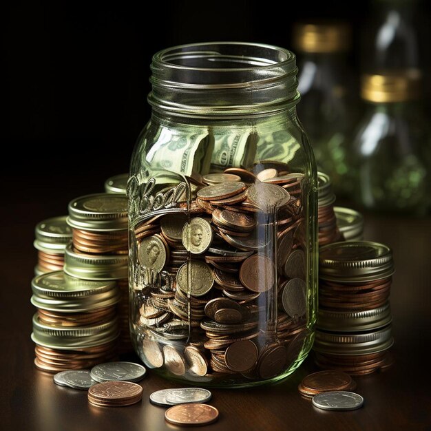 Photo money jar magic savings photo