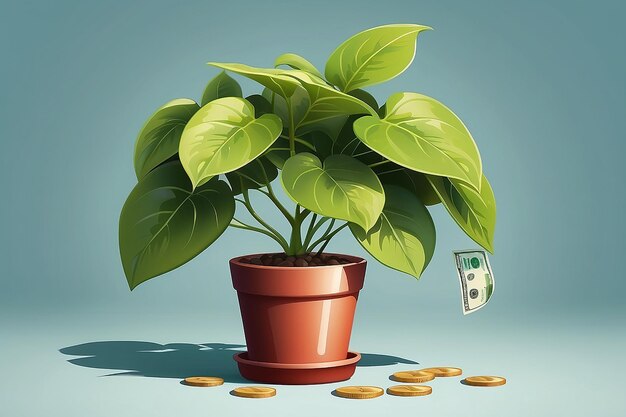 Photo money plant prosperity