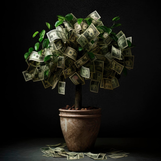 Photo a money tree