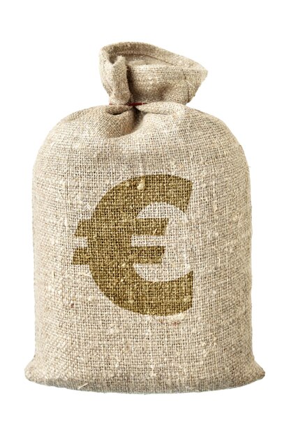 Foto moneybag con il simbolo dell'euro