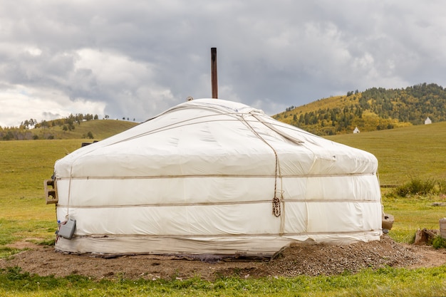 Mongolian Ger in the steppe