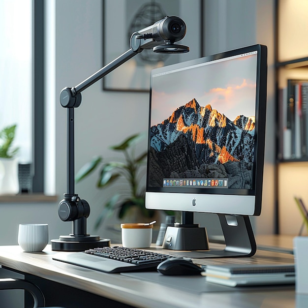 Monitor Arm With FullMotion ArticulationAr Wallpaper