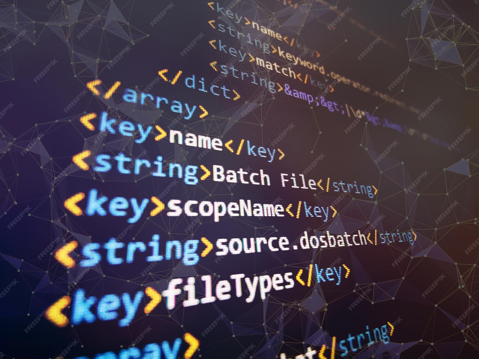 Premium Photo | Monitor closeup of function source code. abstract it ...