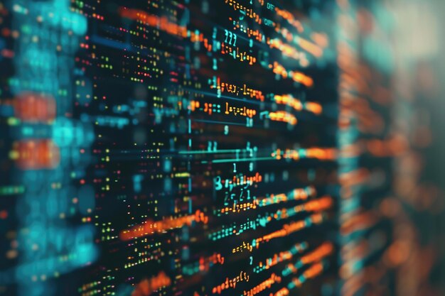 Premium Photo | Monitor closeup of function source code Abstract IT ...