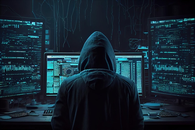 Monitor hacking system used by cybercriminals