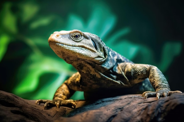 Monitor lizard in habitat