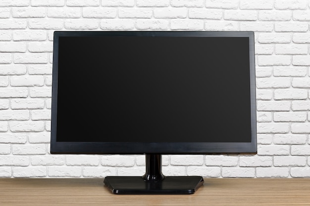 Monitor on table