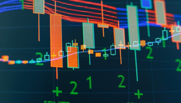 Monitora quali analisi di mercato grafici a barre diagrammi dati finanziari grafico forex