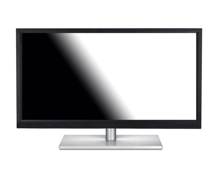 Photo monitor on white background