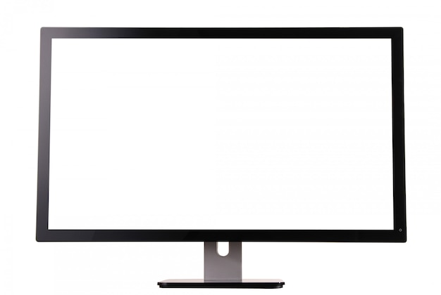 Monitor on white